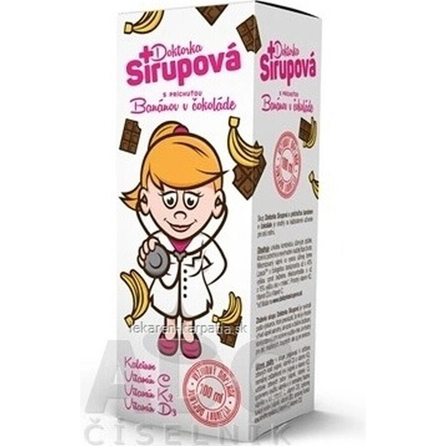 Doctor Syrup sciroppo di calcio 1×100 ml, gusto cioccolato e banana