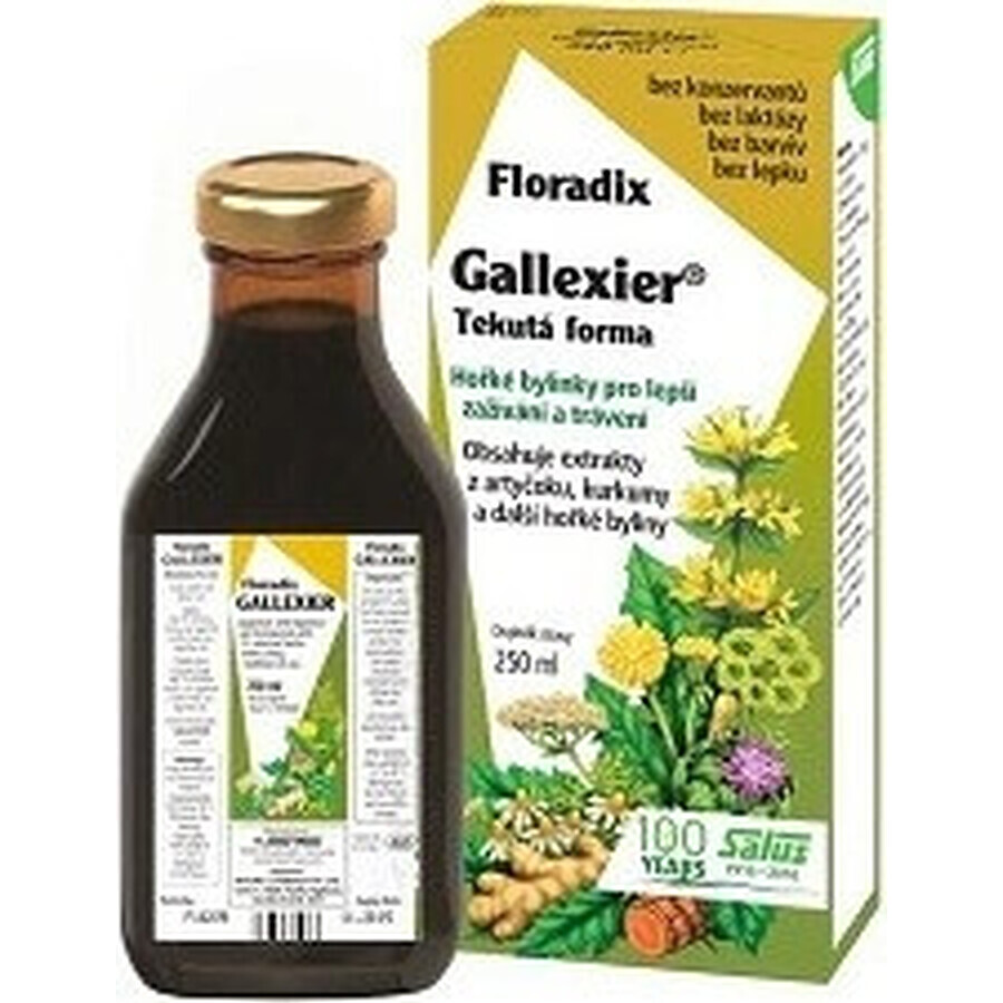 SALUS Floradix Gallexier 1×250 ml, forma liquida