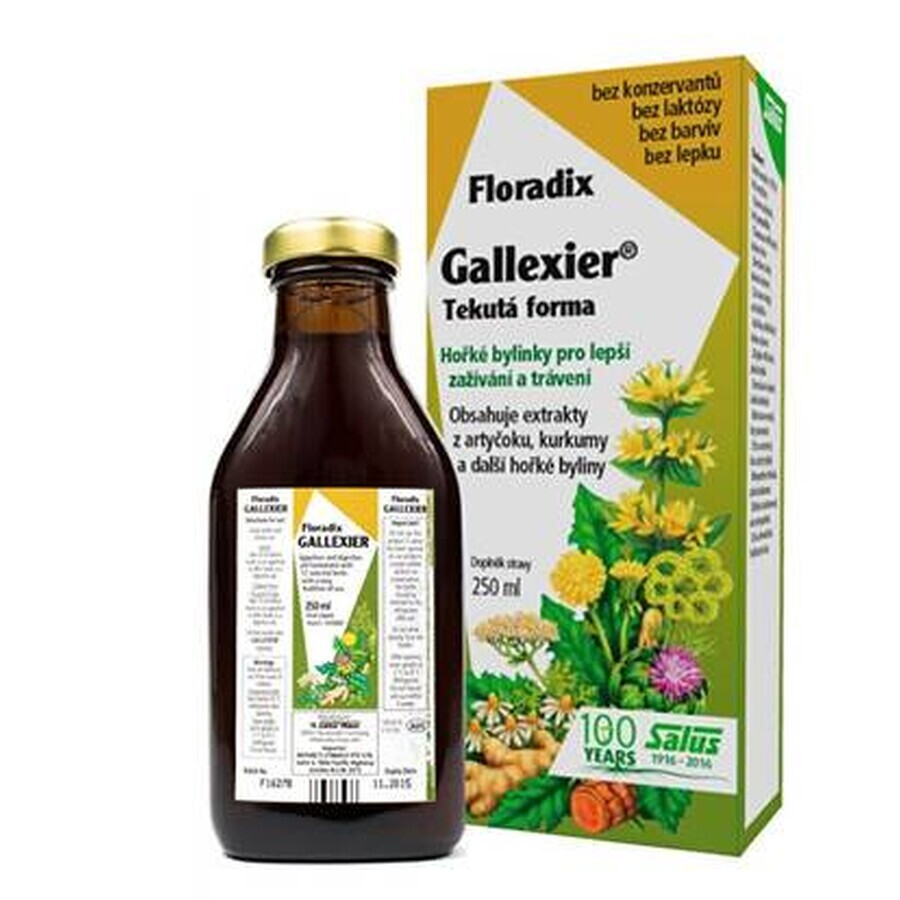 SALUS Floradix Gallexier 1×250 ml, forma liquida