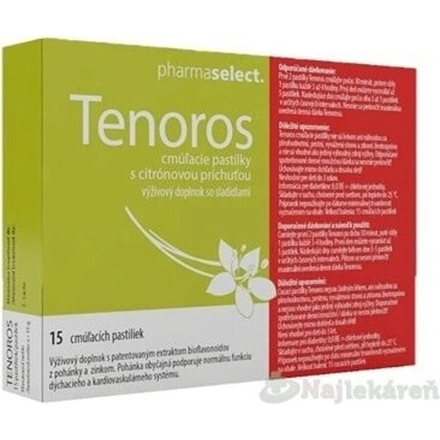 TENOROS 1×15 pezzi, pastiglie da succhiare