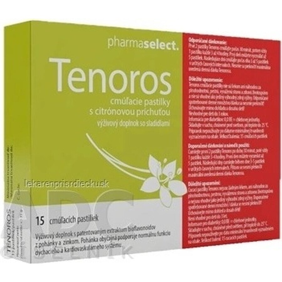 TENOROS 1×15 pezzi, pastiglie da succhiare