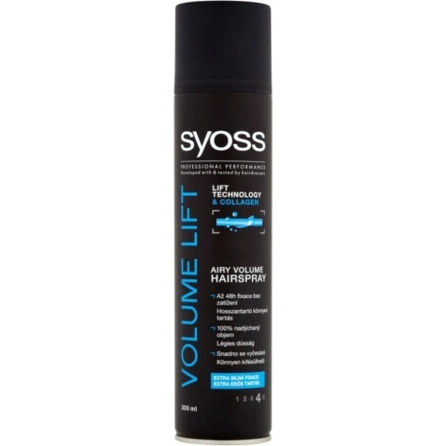 Syoss Volume Lift Hairspray 1×300 ml, lacca per capelli