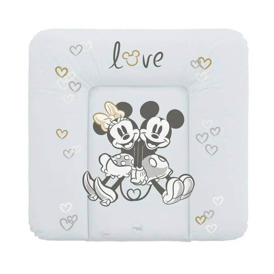 CEBA Disney Minnie & Mickey Tappetino di ricambio morbido per cassettiera (75x72) Disney Minnie & Mickey Grigio 1×1 pz.