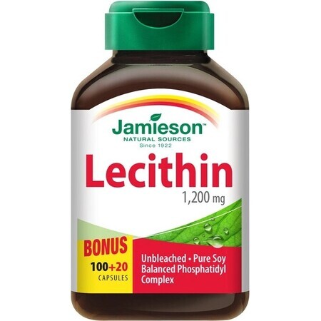 JAMIESON LECITIN 1200 mg 1×120 cps, food supplement