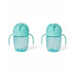 SKIP HOP Growing Mug Growing Mug Sip-to-Straw Teal 6 m+ 1×1 pcs, mug for kids