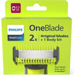 Philips OneBlade QP624/50 360 lame di ricambio per viso e corpo + pettine per il corpo e accessorio intimo 1×1 pz, lame di ricambio