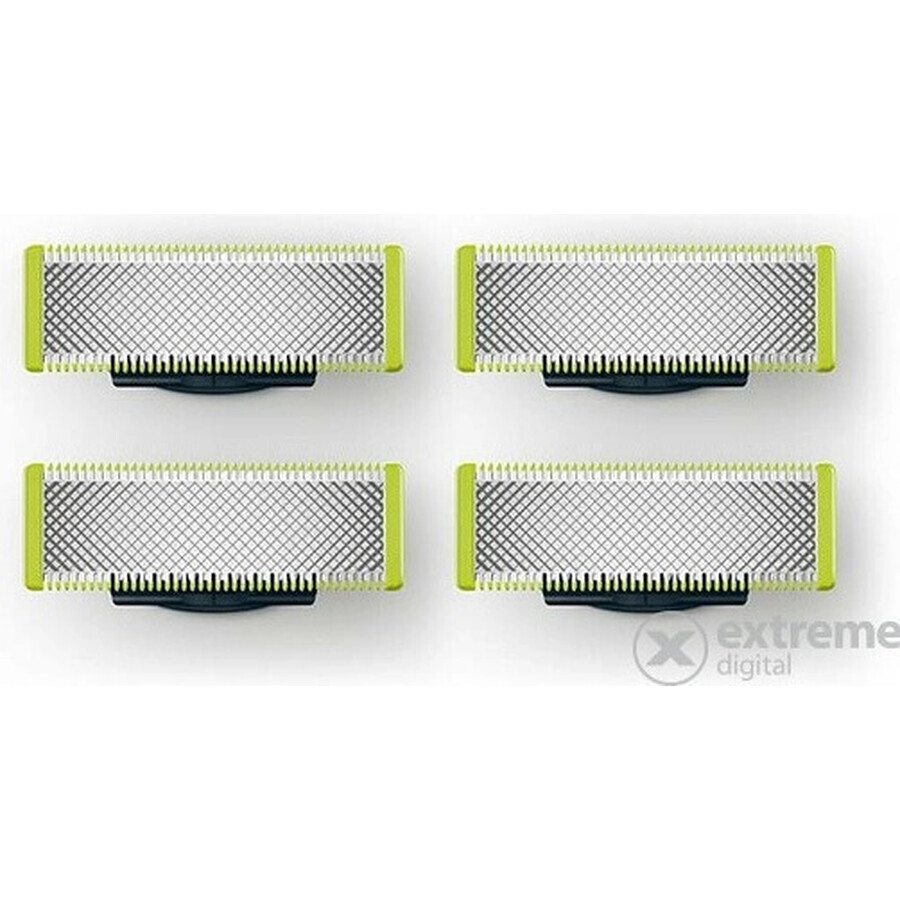 Lames de remplacement 4 pcs pour Philips OneBlade QP240/50 1×4 pcs, lames de remplacement