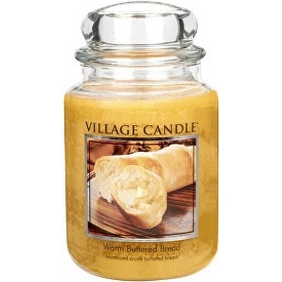 Village Candle Scented Candle in glass - Warm Buttered Bread, large 1×1 pc