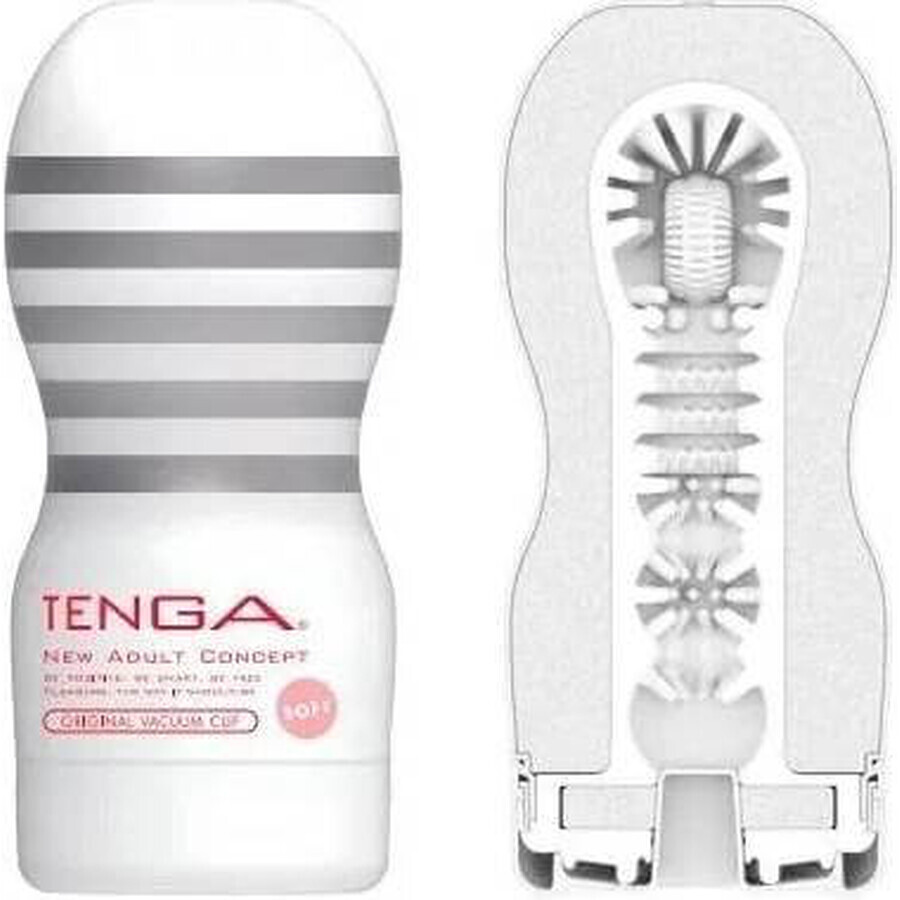 TENGA Original Vacuum Cup Gentle Masturbator 1×1 buc, ajutor intim