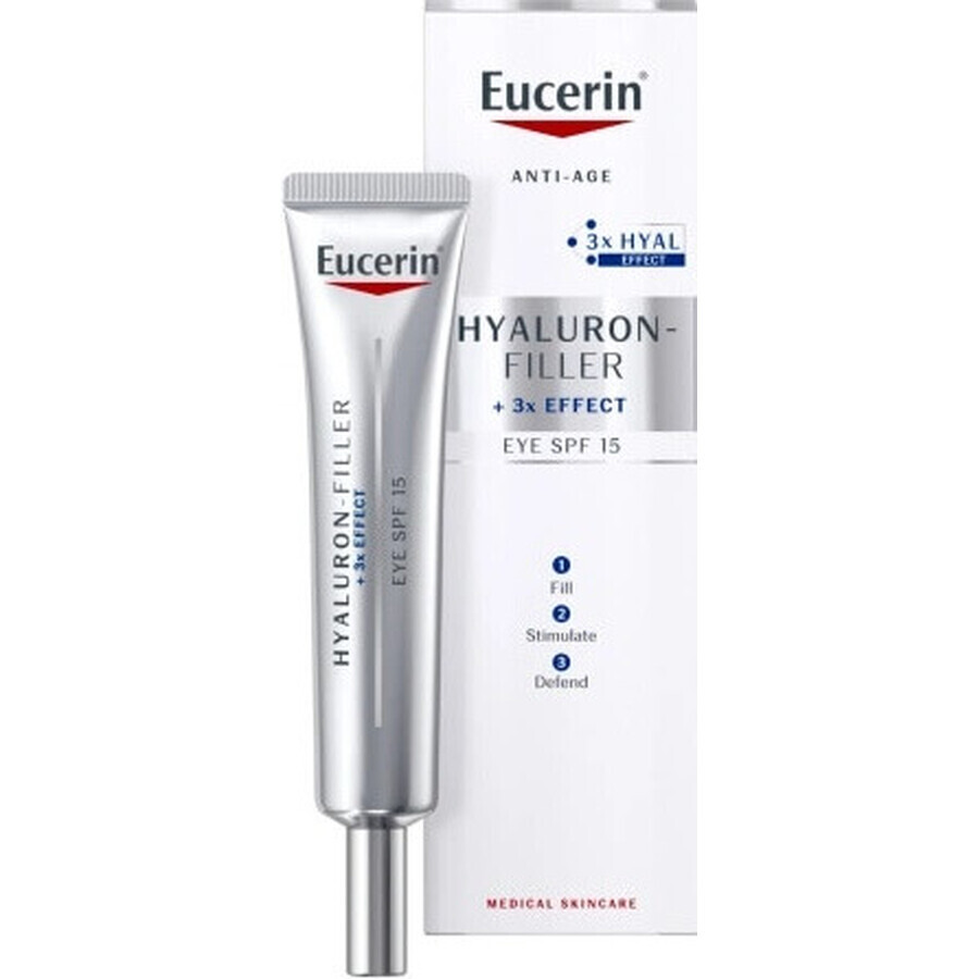 Eucerin HYALURON-FILLER contorno de ojos antiarrugas 1×15 ml, crema