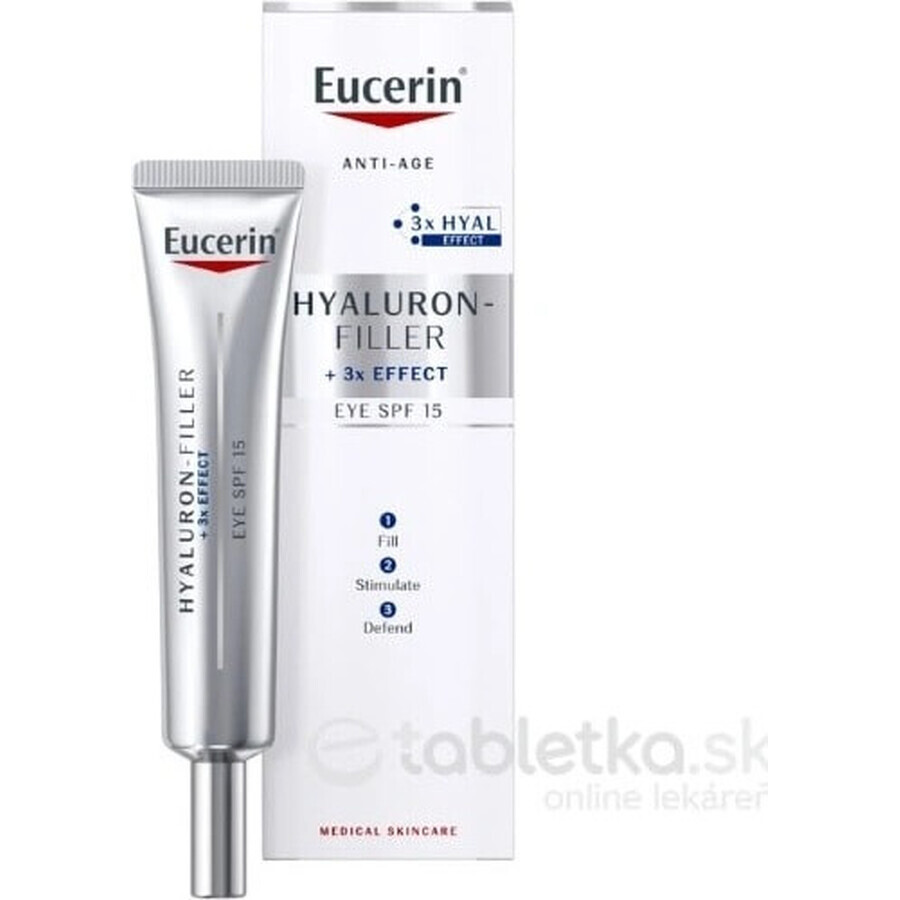 Eucerin HYALURON-FILLER contorno de ojos antiarrugas 1×15 ml, crema