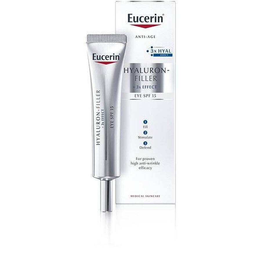 Eucerin HYALURON-FILLER contorno de ojos antiarrugas 1×15 ml, crema