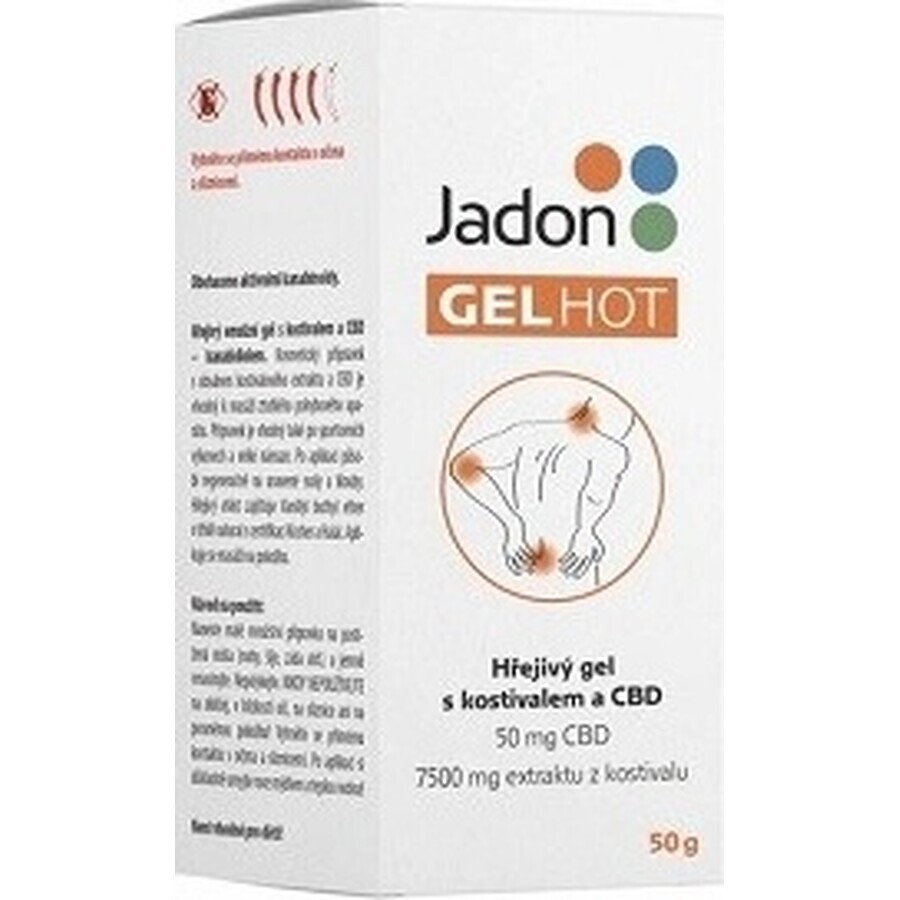 Jadon HOT GEL gel riscaldante con CBD 1x50 g