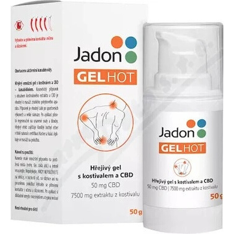 Jadon HOT GEL gel riscaldante con CBD 1x50 g