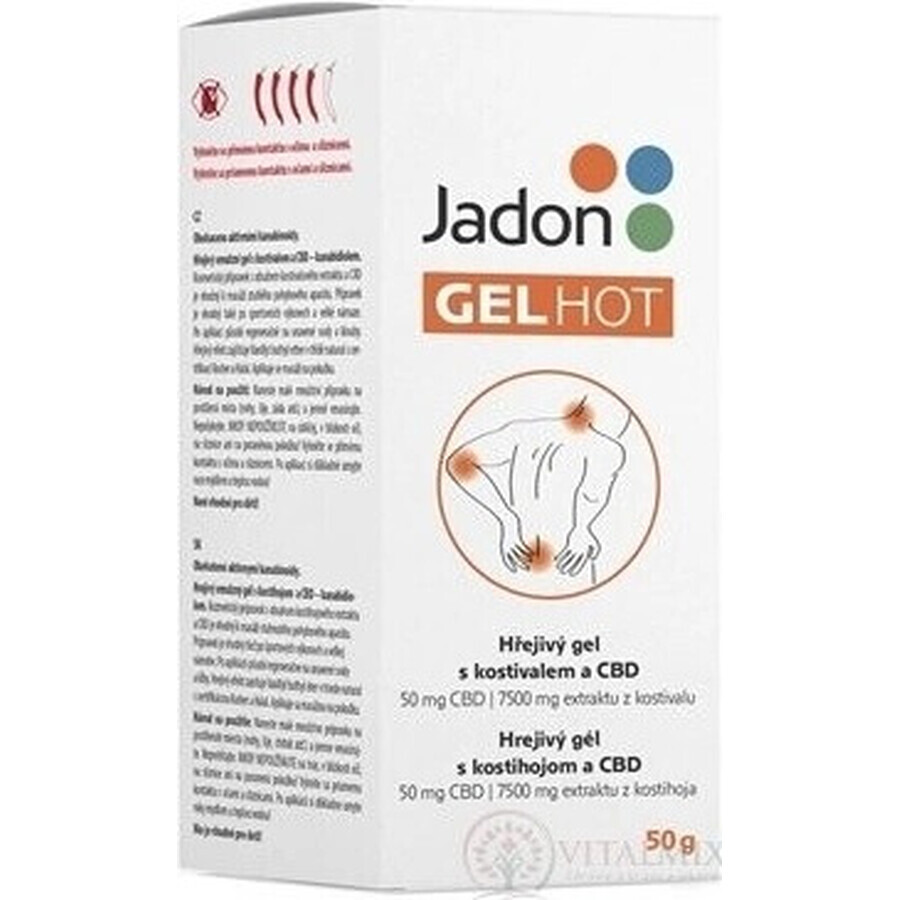 Jadon HOT GEL gel riscaldante con CBD 1x50 g