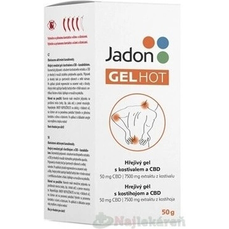 Jadon HOT GEL gel riscaldante con CBD 1x50 g