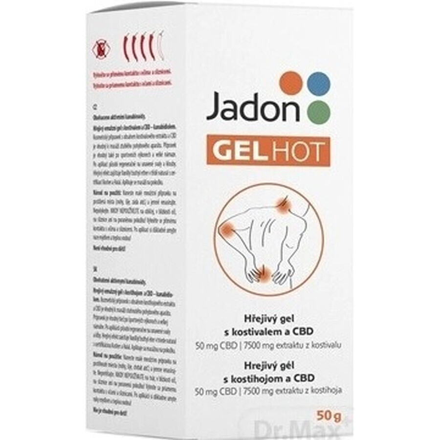 Jadon HOT GEL gel riscaldante con CBD 1x50 g