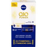 NIVEA Q10 POWER DUO Crème raffermissante de jour et de nuit 2×50 ml, Crème raffermissante