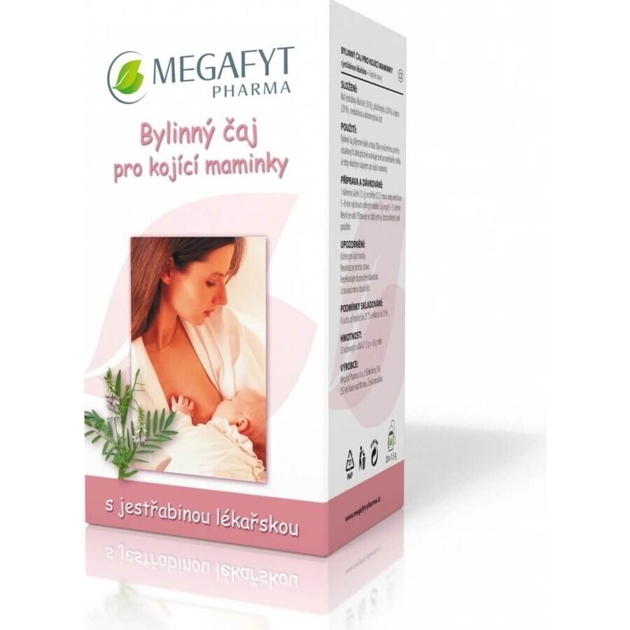 MEGAFYT Tisana per l'allattamento. 1×30 g (20×1,5 g), tisana al biancospino