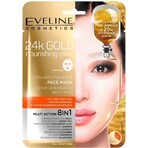 EVELINE 24k GOLD ULTRA-REVITALISING FACE SHEET MASK 1×20 ml, maschera per il viso