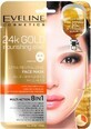 EVELINE 24k GOLD ULTRA-REVITALISING FACE SHEET MASK 1&#215;20 ml, maschera per il viso