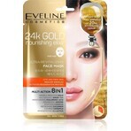 EVELINE 24k GOLD ULTRA-REVITALISING FACE SHEET MASK 1×20 ml, maschera per il viso