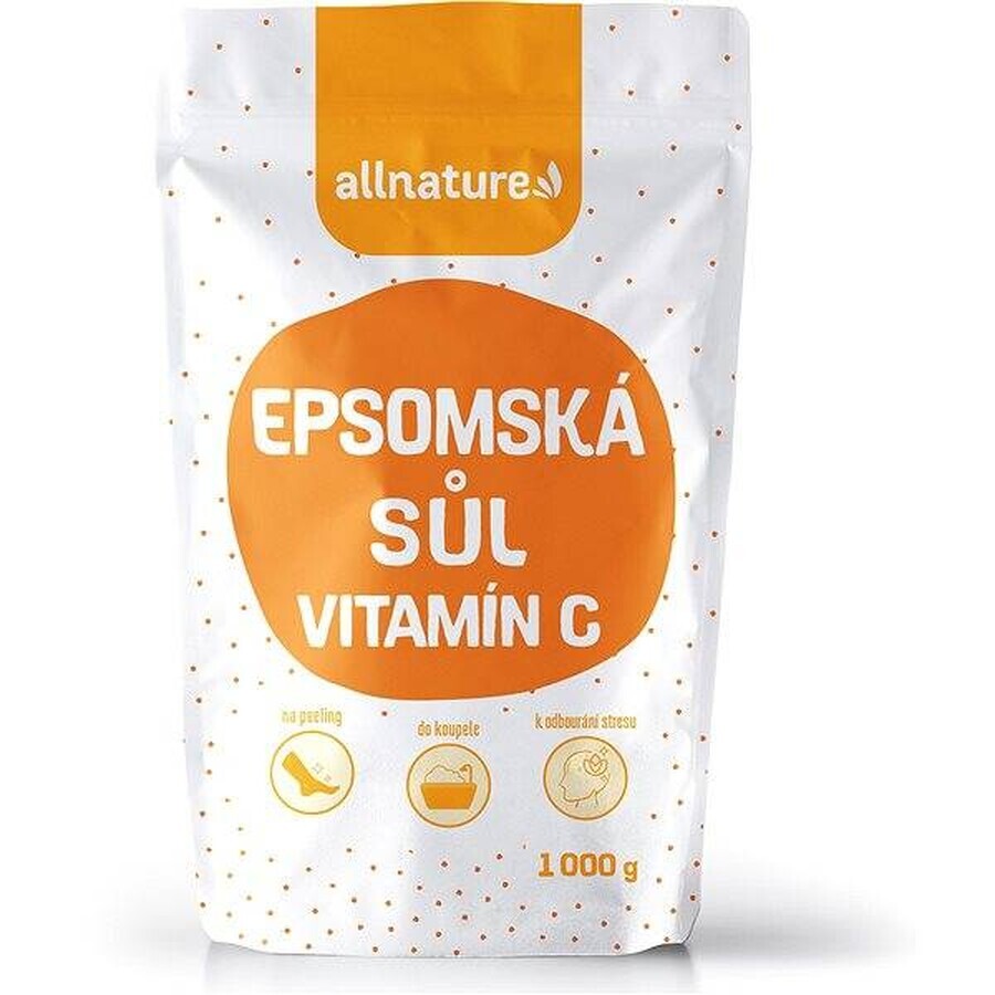 Allnature Salt Epsom Vitamin C 1000g 1×1000g