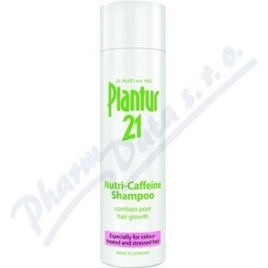 Plantur 39 Shampoo con fito-caffeina per capelli trattati con colori 1×250 ml, shampoo con caffeina