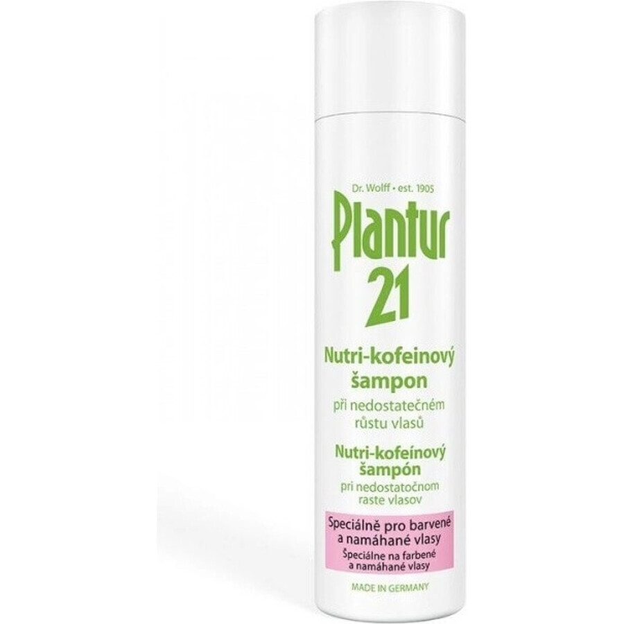 Plantur 39 Shampoo con fito-caffeina per capelli trattati con colori 1×250 ml, shampoo con caffeina