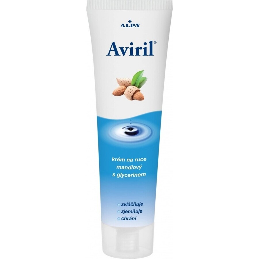 AVIRIL CREMA MANO ALLE MANDORLE CON GLICERINA 1×100 ml, crema mani protettiva