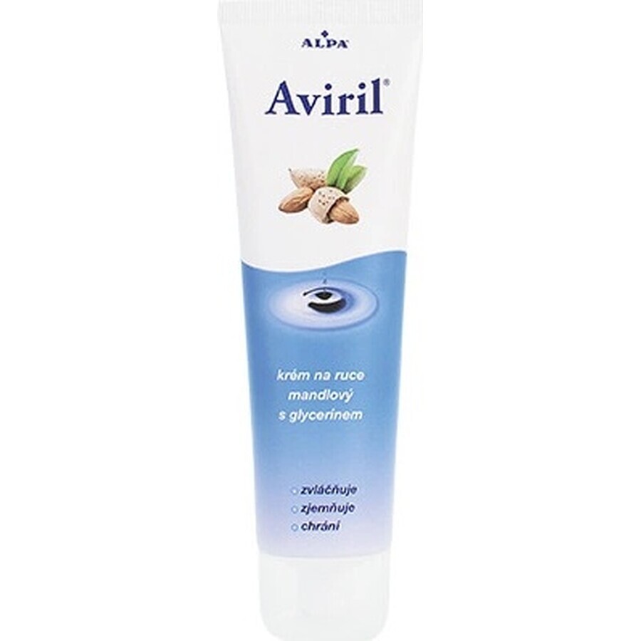 AVIRIL CREMA MANO ALLE MANDORLE CON GLICERINA 1×100 ml, crema mani protettiva