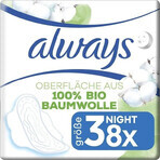 Always Cotton 8pcs 8pcs Night 1×8 pcs, Pads