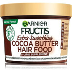 Garnier Fructis Fructis Hair Food Maschera lisciante al burro di cacao per capelli ribelli e crespi, 400 ml 1×400 ml, maschera per capelli