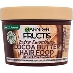 Garnier Fructis Fructis Hair Food Maschera lisciante al burro di cacao per capelli ribelli e crespi, 400 ml 1×400 ml, maschera per capelli