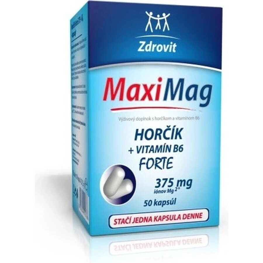 ZDROVIT MAXI MAG HORCIK+B6 FORTE 1×50 cps, complemento alimenticio