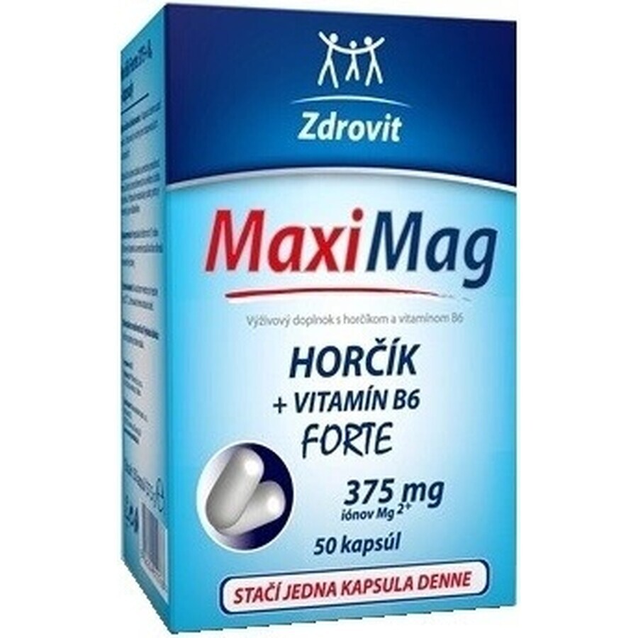 ZDROVIT MAXI MAG HORCIK+B6 FORTE 1×50 cps, complemento alimenticio