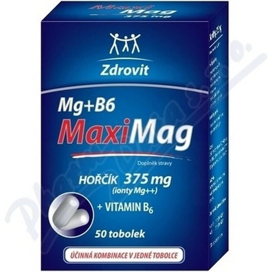 ZDROVIT MAXI MAG HORCIK+B6 FORTE 1×50 cps, complemento alimenticio