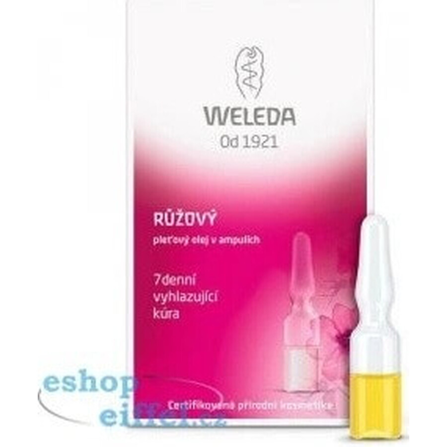 WELEDA ROSE facial oil in vials 7×0.8 ml, facial oil in vials