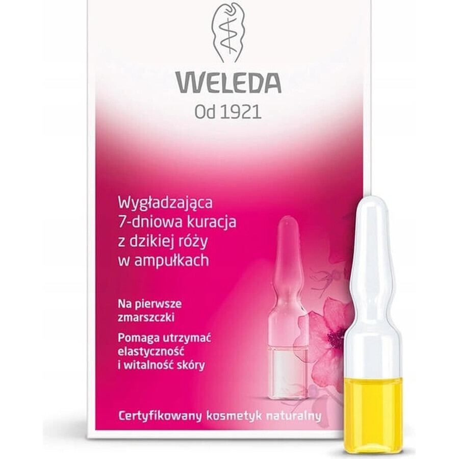 WELEDA ROSE facial oil in vials 7×0.8 ml, facial oil in vials