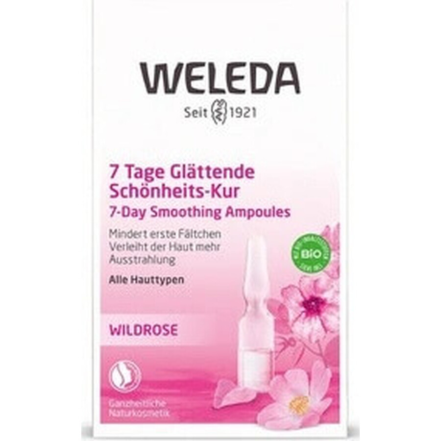 WELEDA ROSE facial oil in vials 7×0.8 ml, facial oil in vials