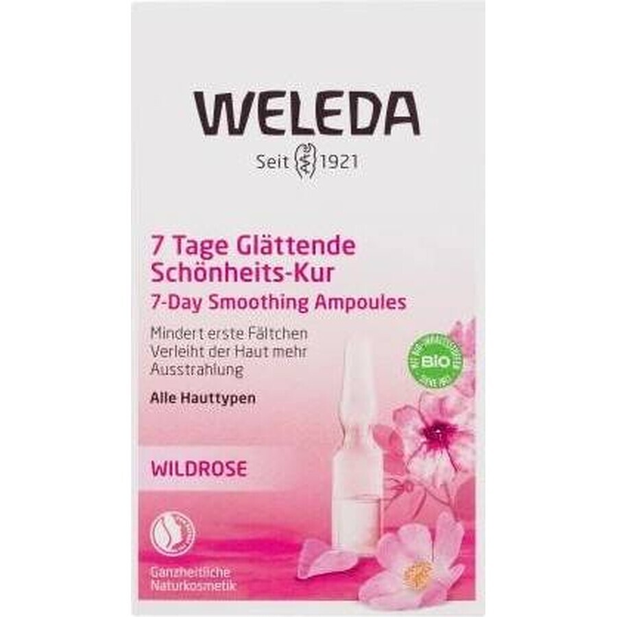 WELEDA ROSE facial oil in vials 7×0.8 ml, facial oil in vials