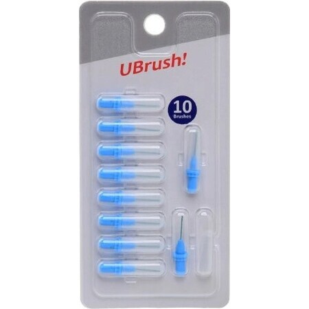 UBrush! - spazzolino interdentale - 0,5 mm blu 1×10 pezzi