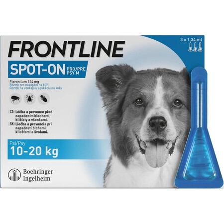 FRONTLINE spot-on per CANI M 3 x 1,34 ml 3x1,34 ml, soluzione per cani