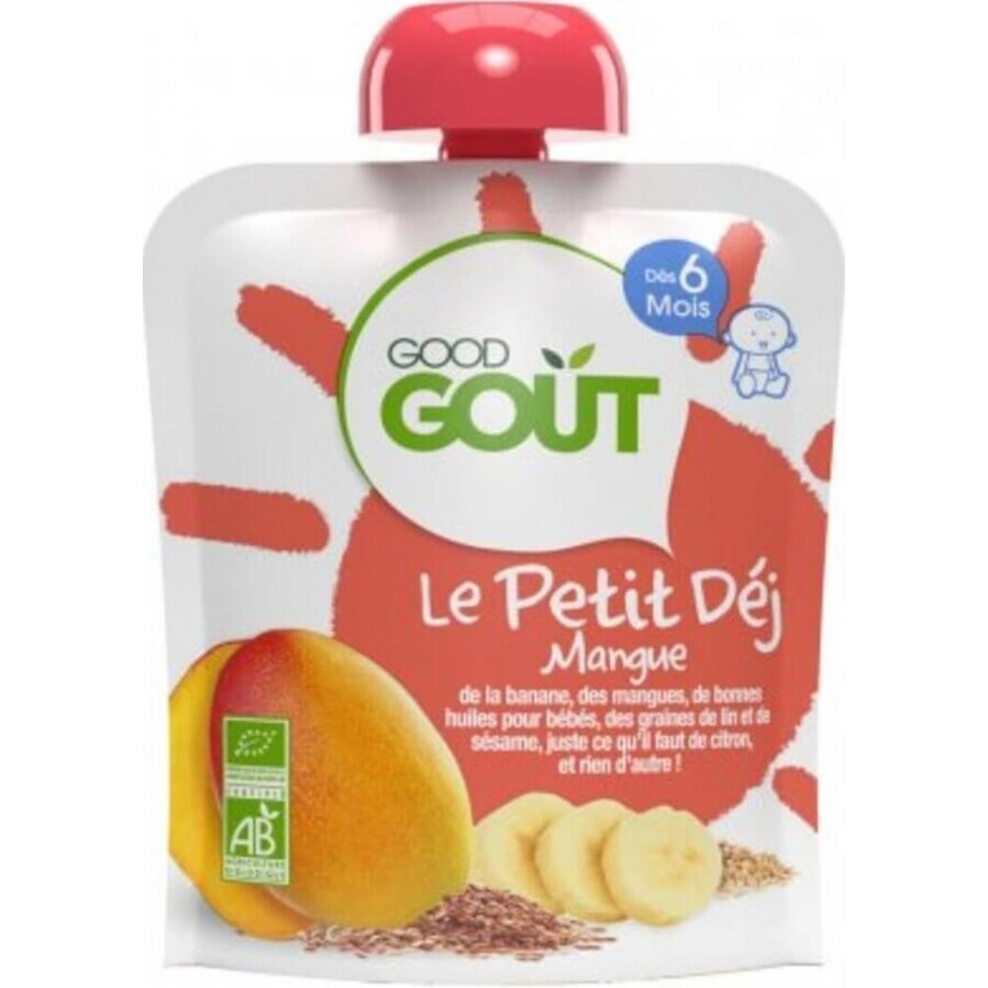 Good Gout Organic Mango Breakfast 1×70 g, pochette mangue