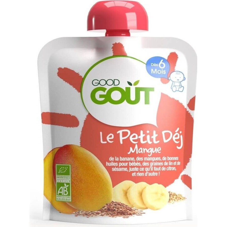 Good Gout Organic Mango Breakfast 1×70 g, pochette mangue