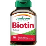 JAMIESON BIOTIN 250 µg 1×100 tbl, biotina