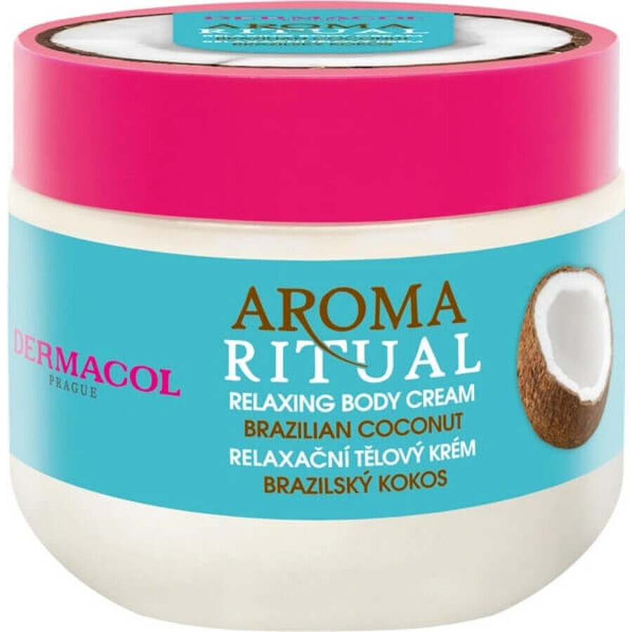 Dermacol Aroma ritual crema corpo al cocco brasiliano 1×300 ml, crema corpo