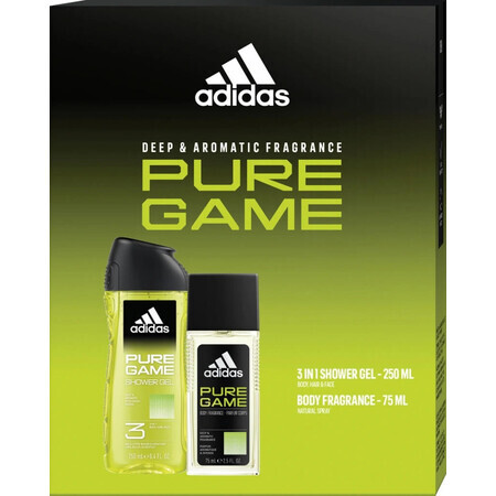 Adidas uomini puro gioco cartuccia (dns + sg) 1 × 1 pc, confezione regalo