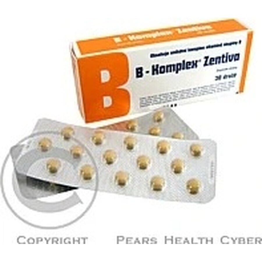 B-Komplex Zentiva 30 tbl 1×30 tbl, vitamina B