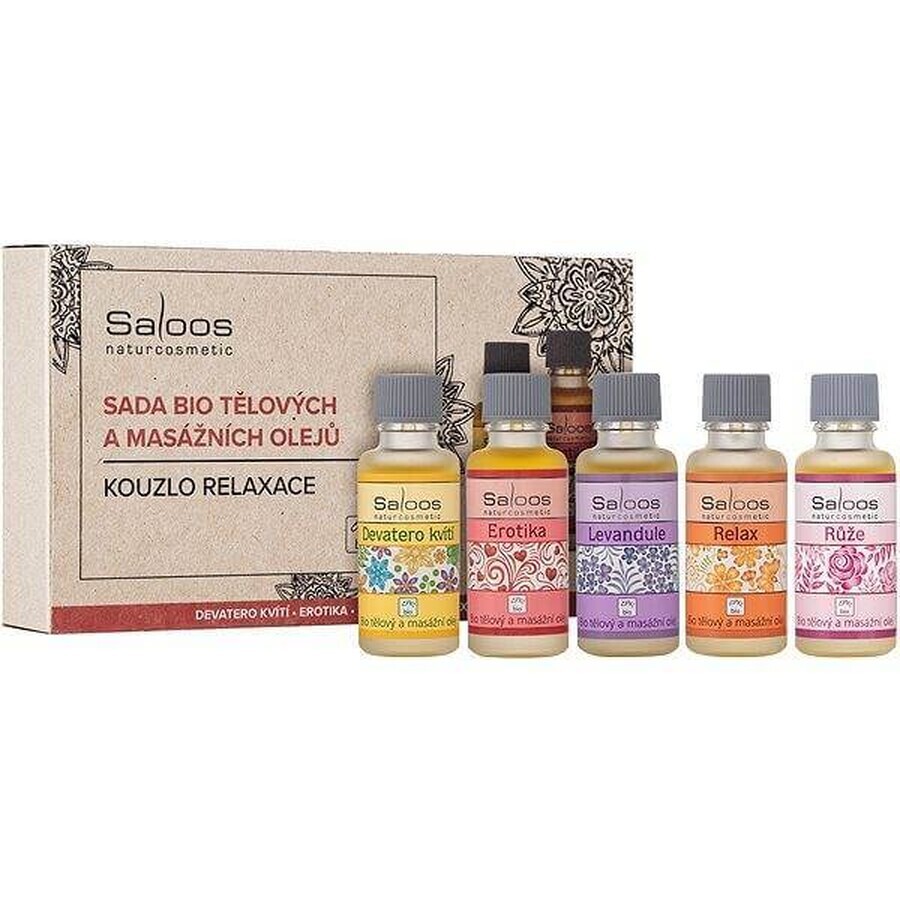 SALOOS La magia del relax - set di oli per massaggio 1×5x20 ml, set di oli per massaggio